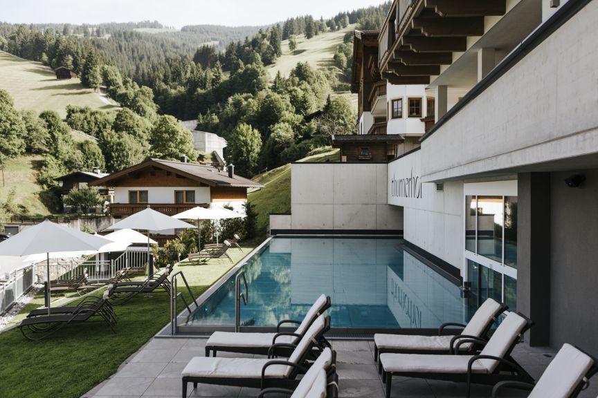 Hotel Thurnerhof Saalbach Hotel Pool Infinity Pool